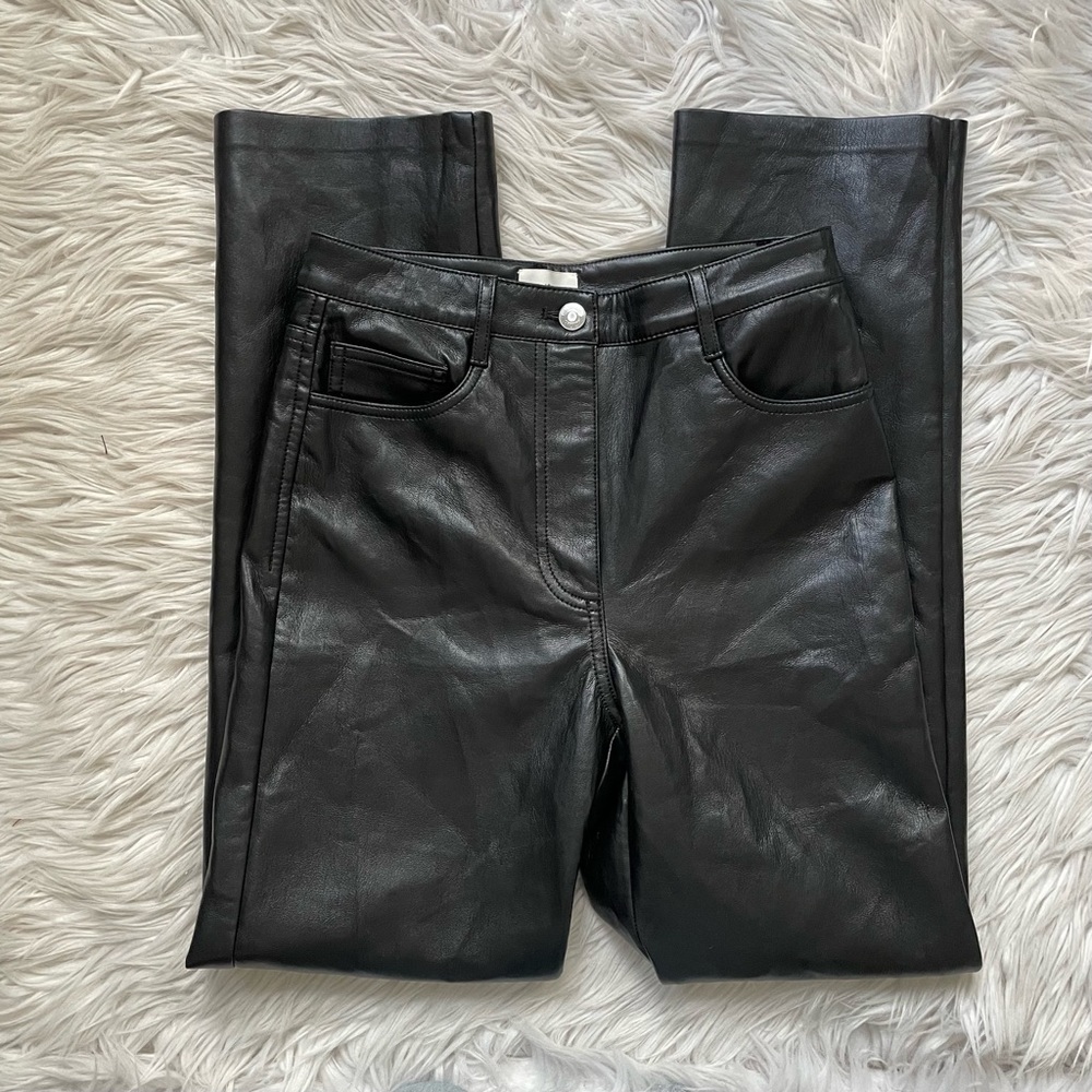 Aritzia Wilfred Melina Pant - Vegan Leather 2